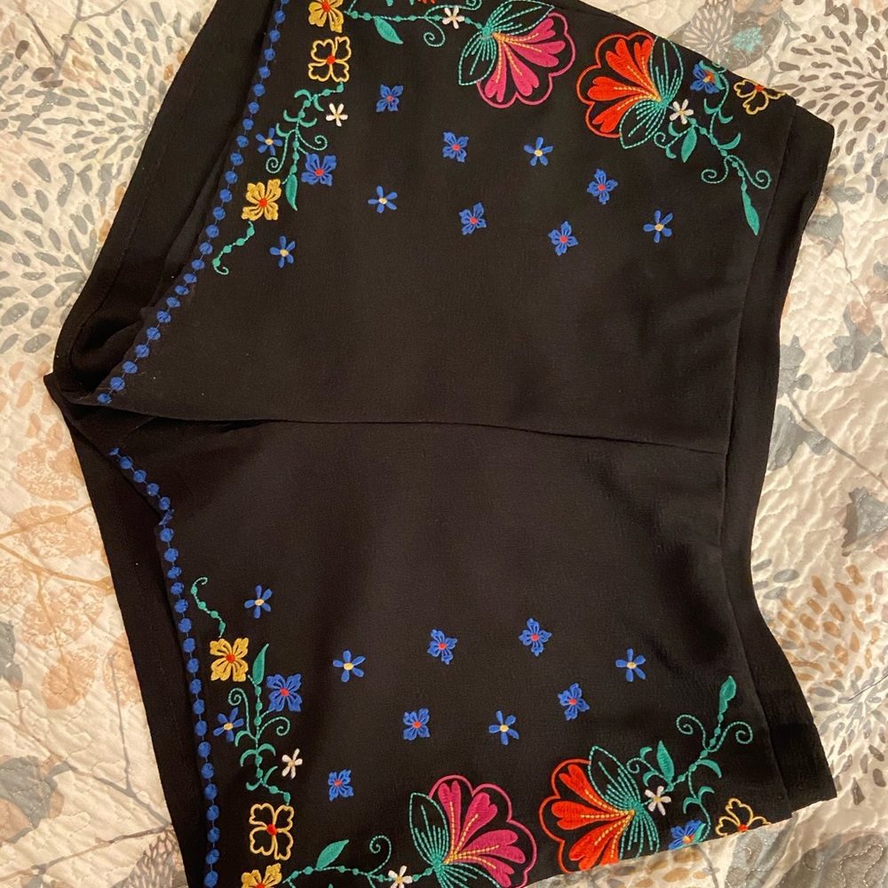 Embroidered Shorts